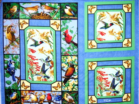 Springs Naturally Birds Wall Fabric Panel